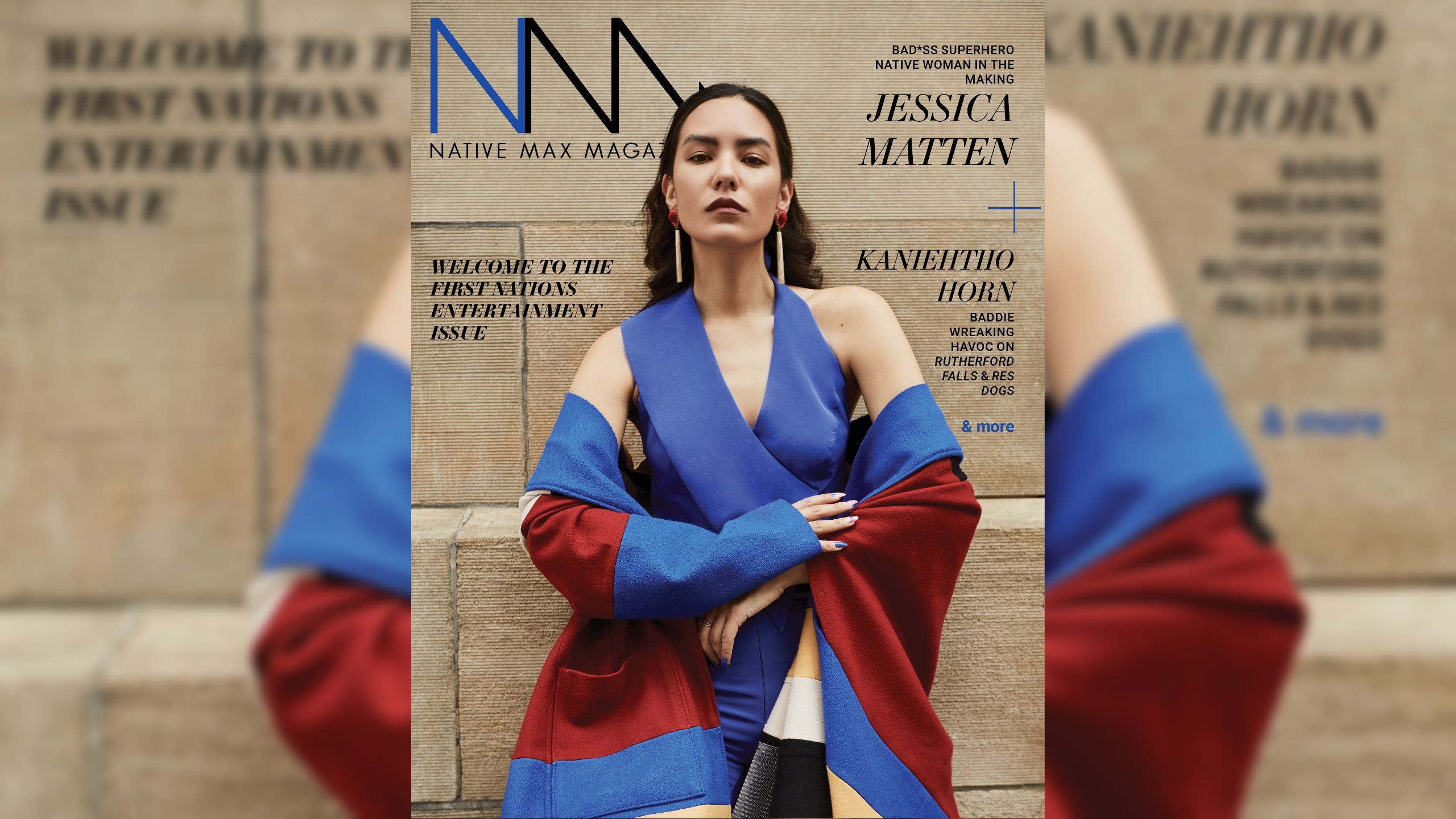 Jessica Matten on the cover of Native Max Magazine