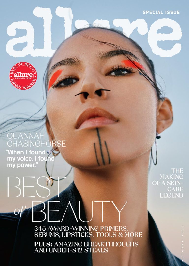 Quannah Chasinghorse featured on the cover of Allure Magazine's Best of ...