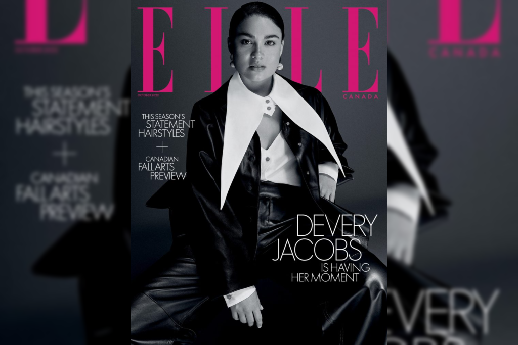 Devery Jacobs on the cover of Elle Canada