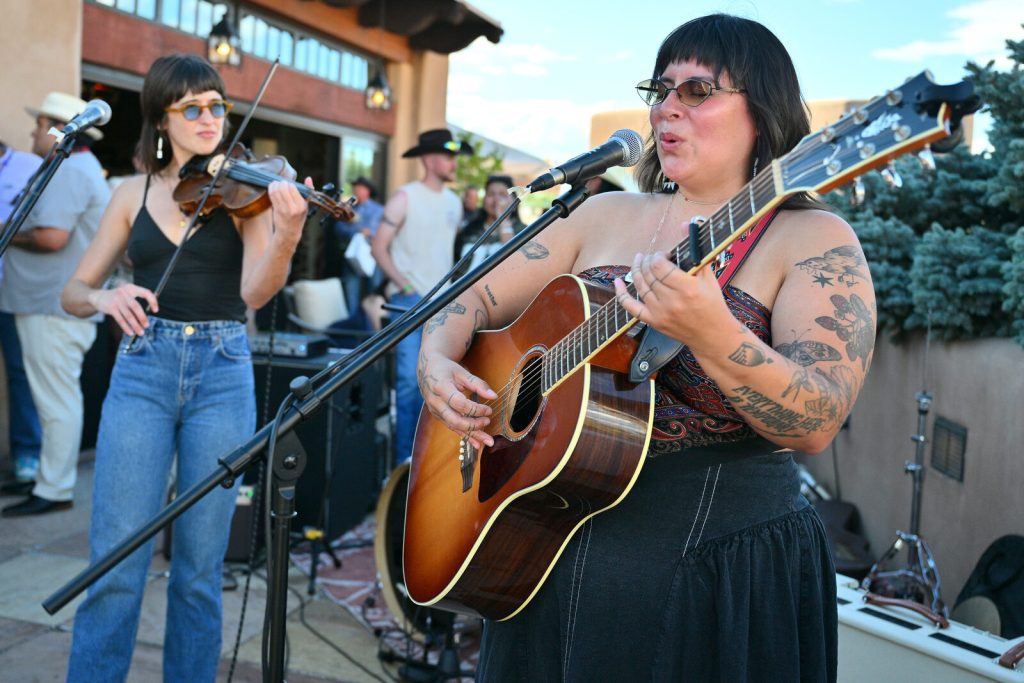 Musician Kalyn Fay performs during the Rez Roundup Honky Tonk