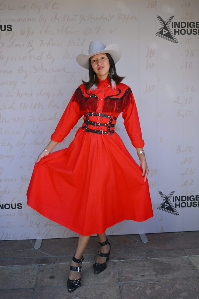 Indigenous House creative director Peshawn Bread at the Rez Roundup Honky Tonk
