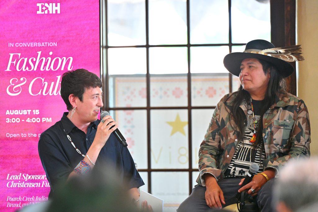 Vogue senior fashion and style writer Christian Allaire moderates the Fashion and Culture panel