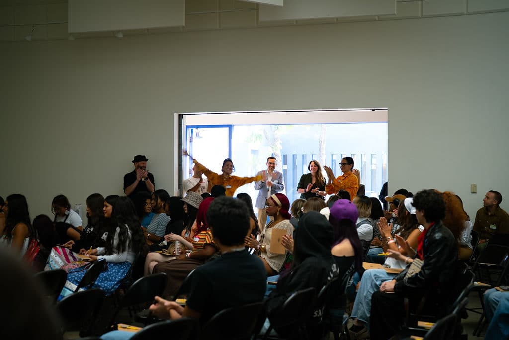 Attendees seated in the gallery during the Indigenous Fashion 4EVER morning session