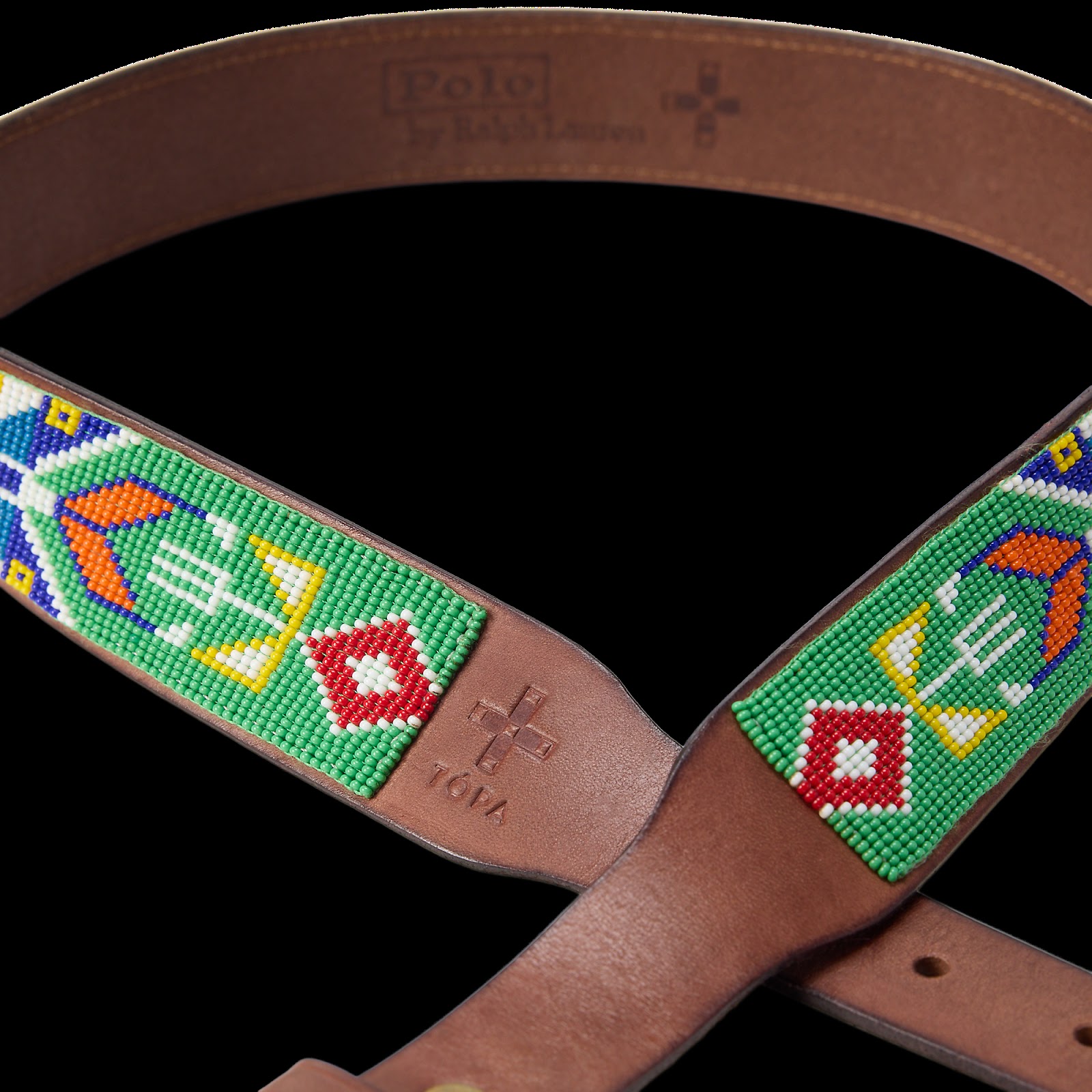 Detail of the Earth’s Embrace beaded belt.