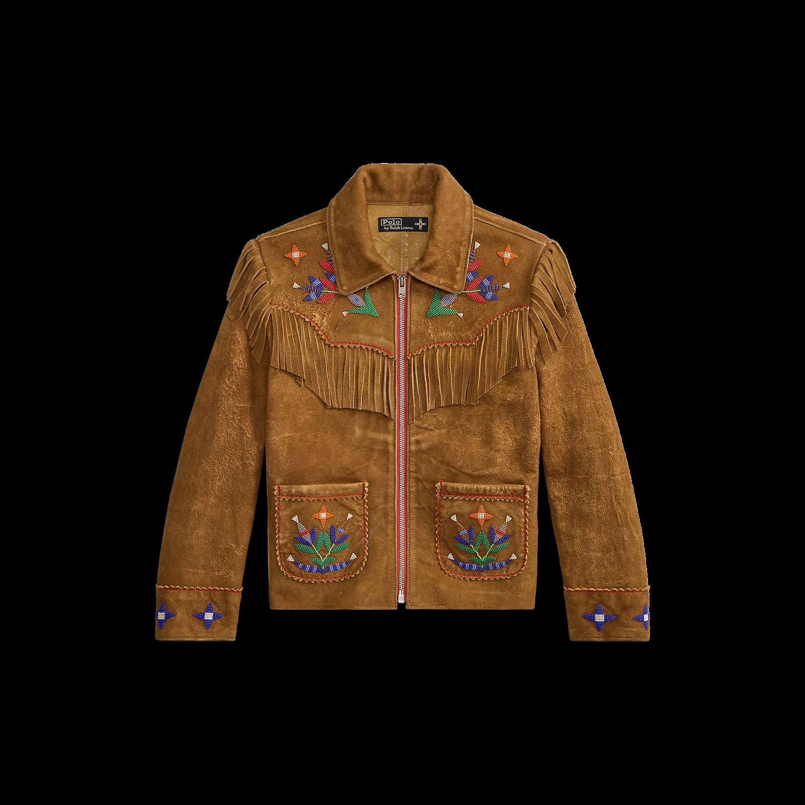 Standing Sage Fringe Jacket, front.
